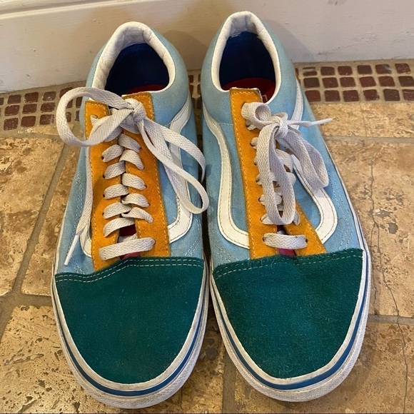VANS Color Block Multi-Color Shoes Size 8 - Picture 1 of 12